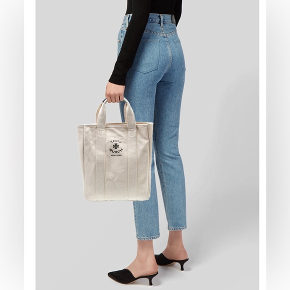 Tory Burch Canvas Tote - Picture 1 of 6